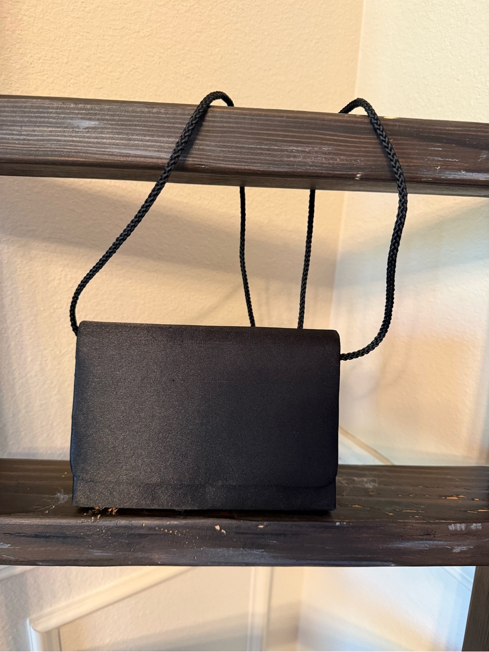 Classic Black Crossbody Evening Bag